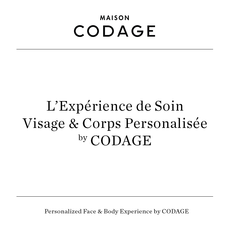 CODAGE Paris Treatment The Personalized Experience Face & Body